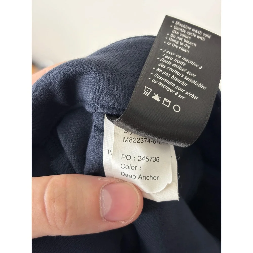 Paige Rickson Shorts Mens 36 Deep Anchor Navy Blue Chino Stretch M822374-6761